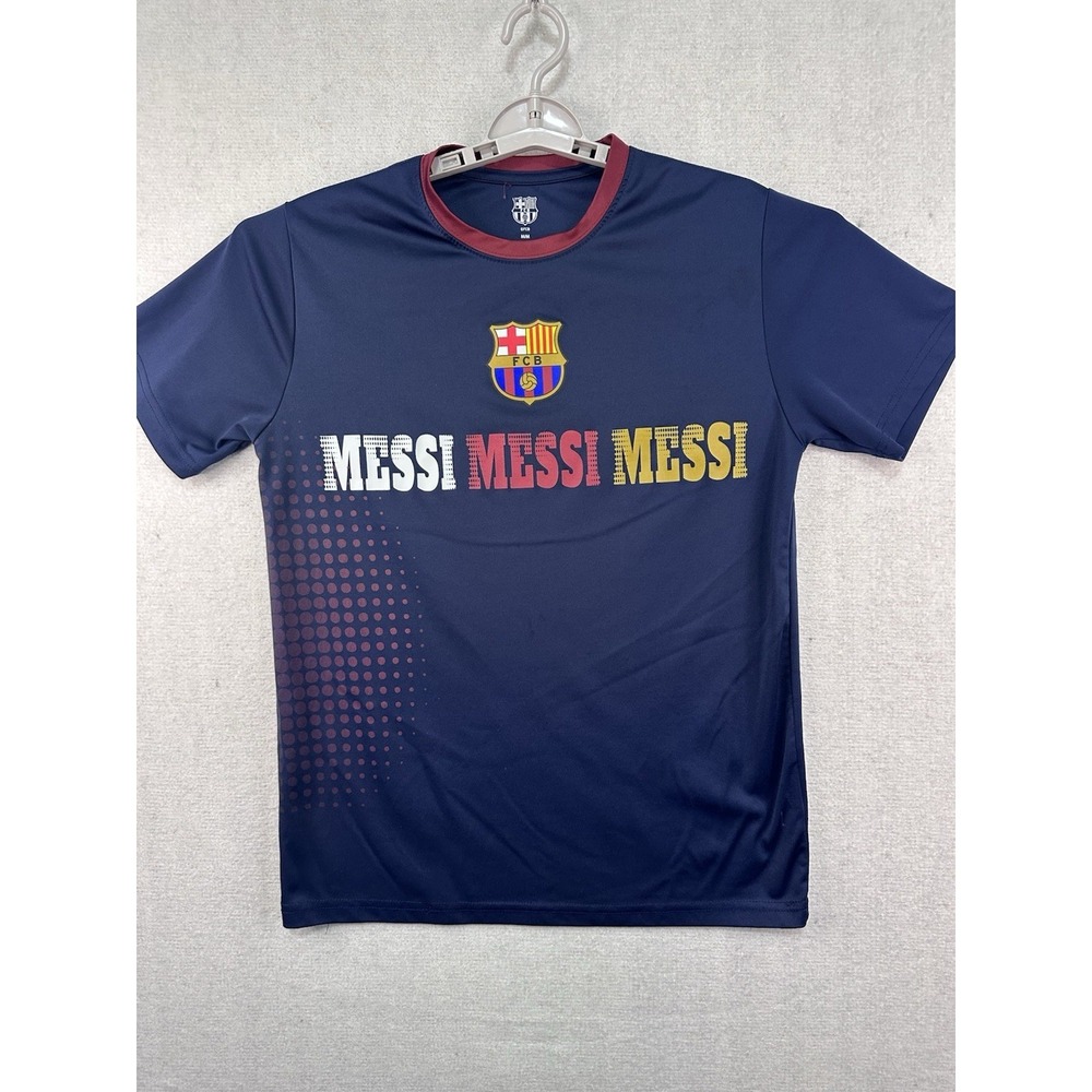 FC Barcelona Futbol Soccer Polyester Jersey Shirt Medium Youth CheckMeasurements